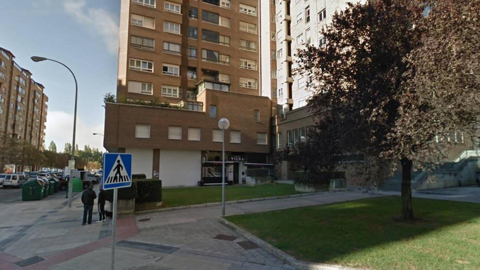 Calle Miguel Astráin, donde se ha producido el incendio.
