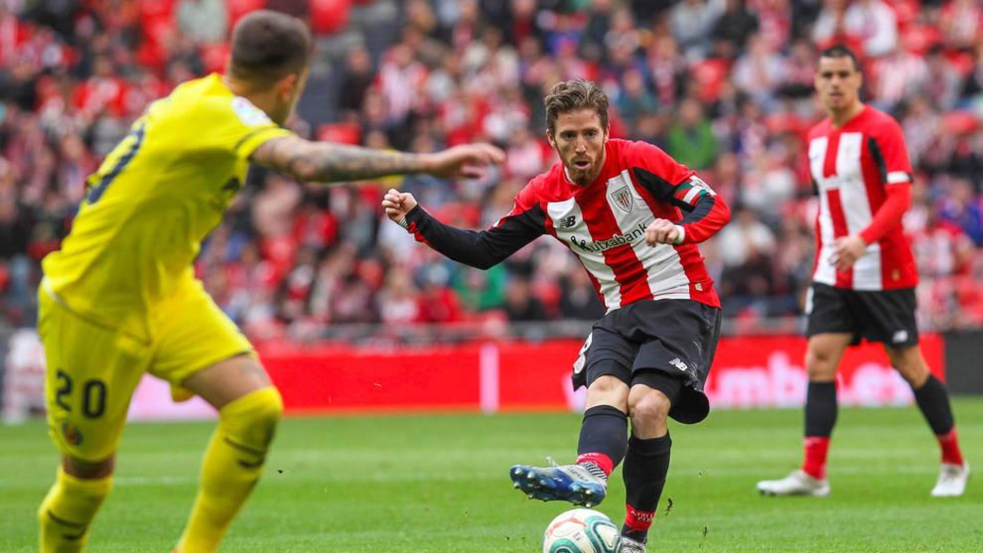 Iker Munain, en el partido Athletic-Villarreal.