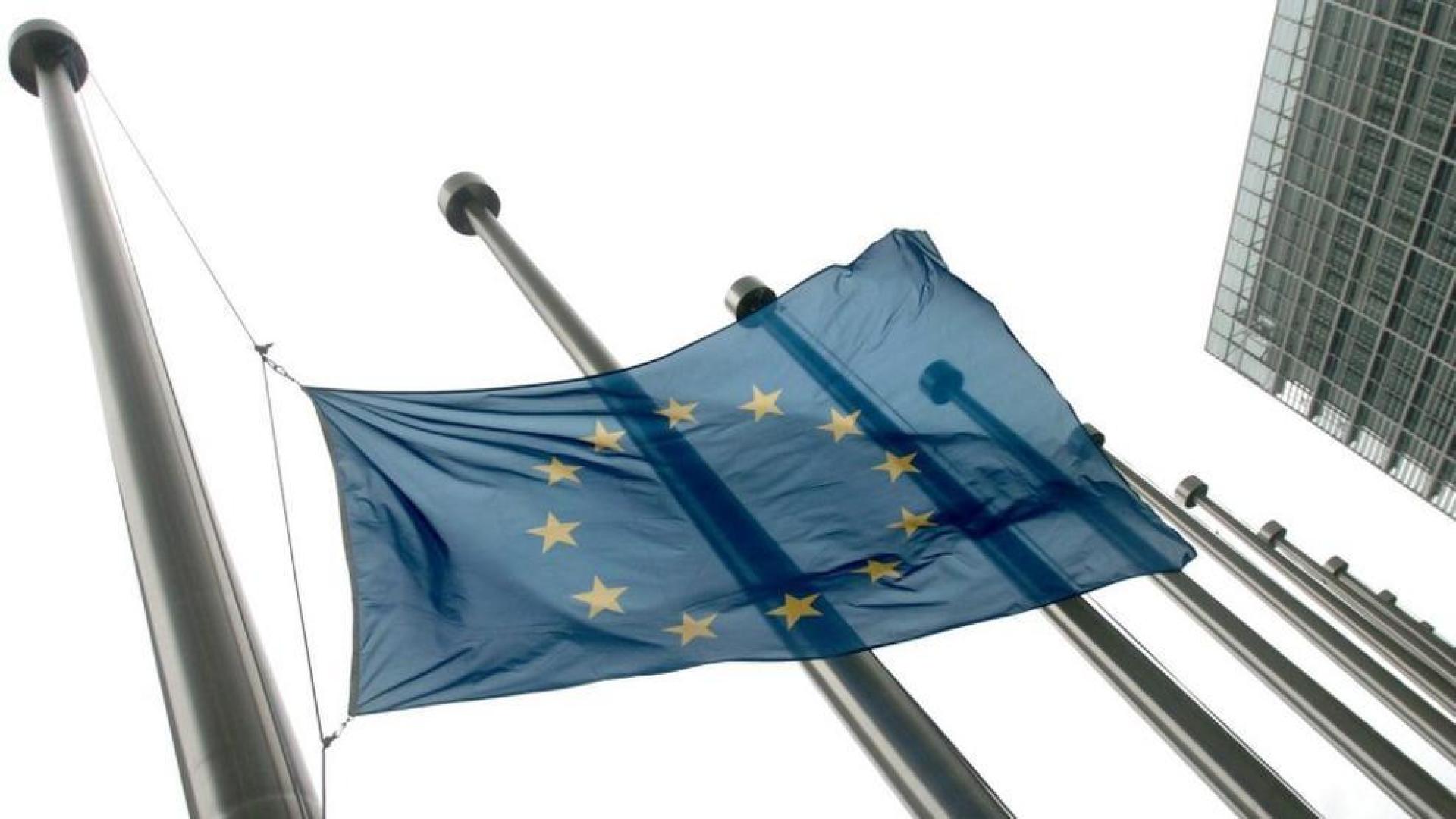 La bandera de la UE, en Bruselas