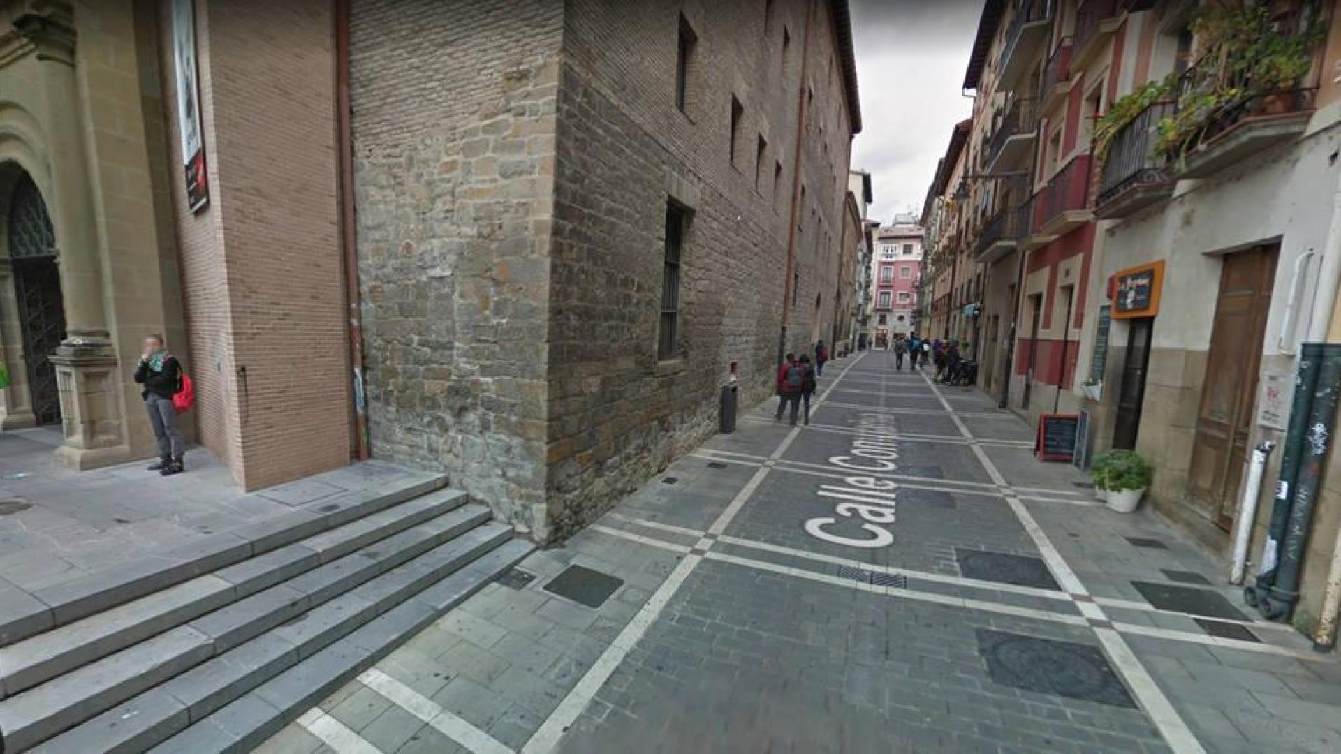 Calle Compañía de Pamplona, actual ubicación del CNAI.