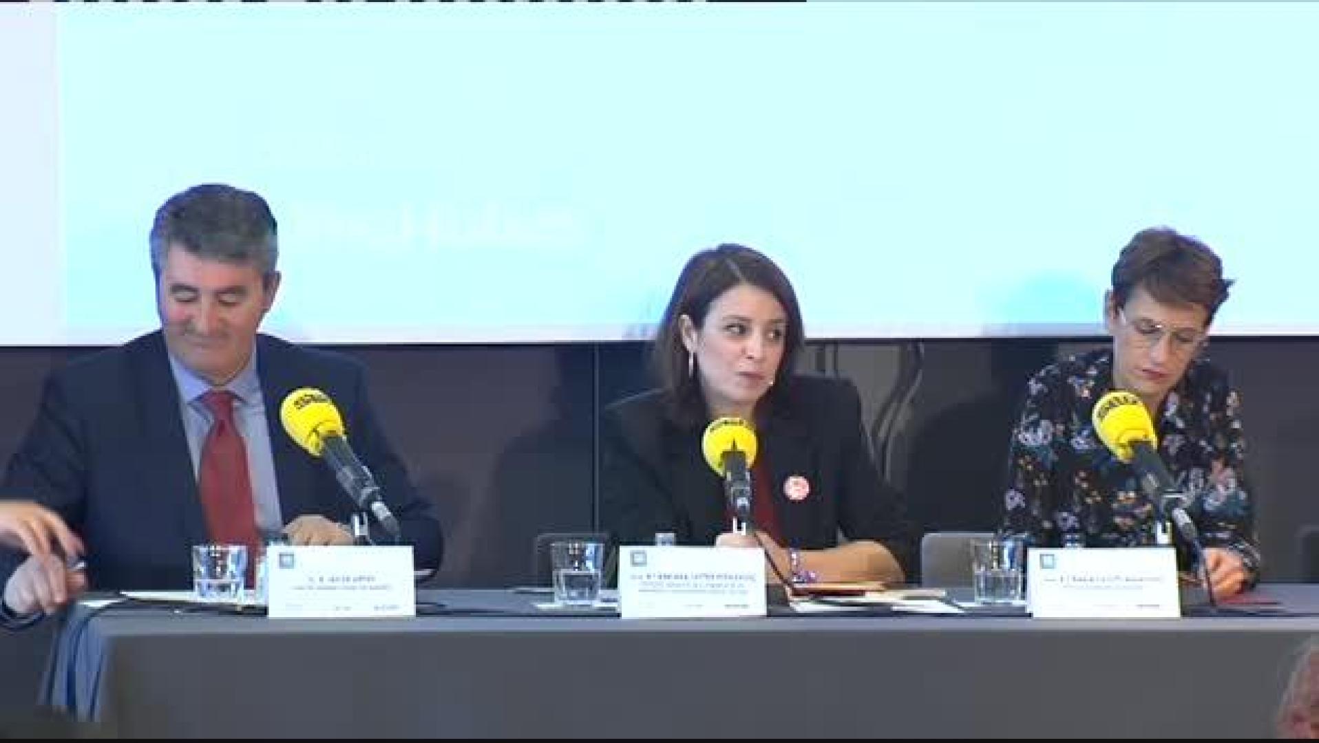 Adriana Lastra, en Pamplona: "La relación con Podemos es buena, pero tenemos que mejorar la coordinación"