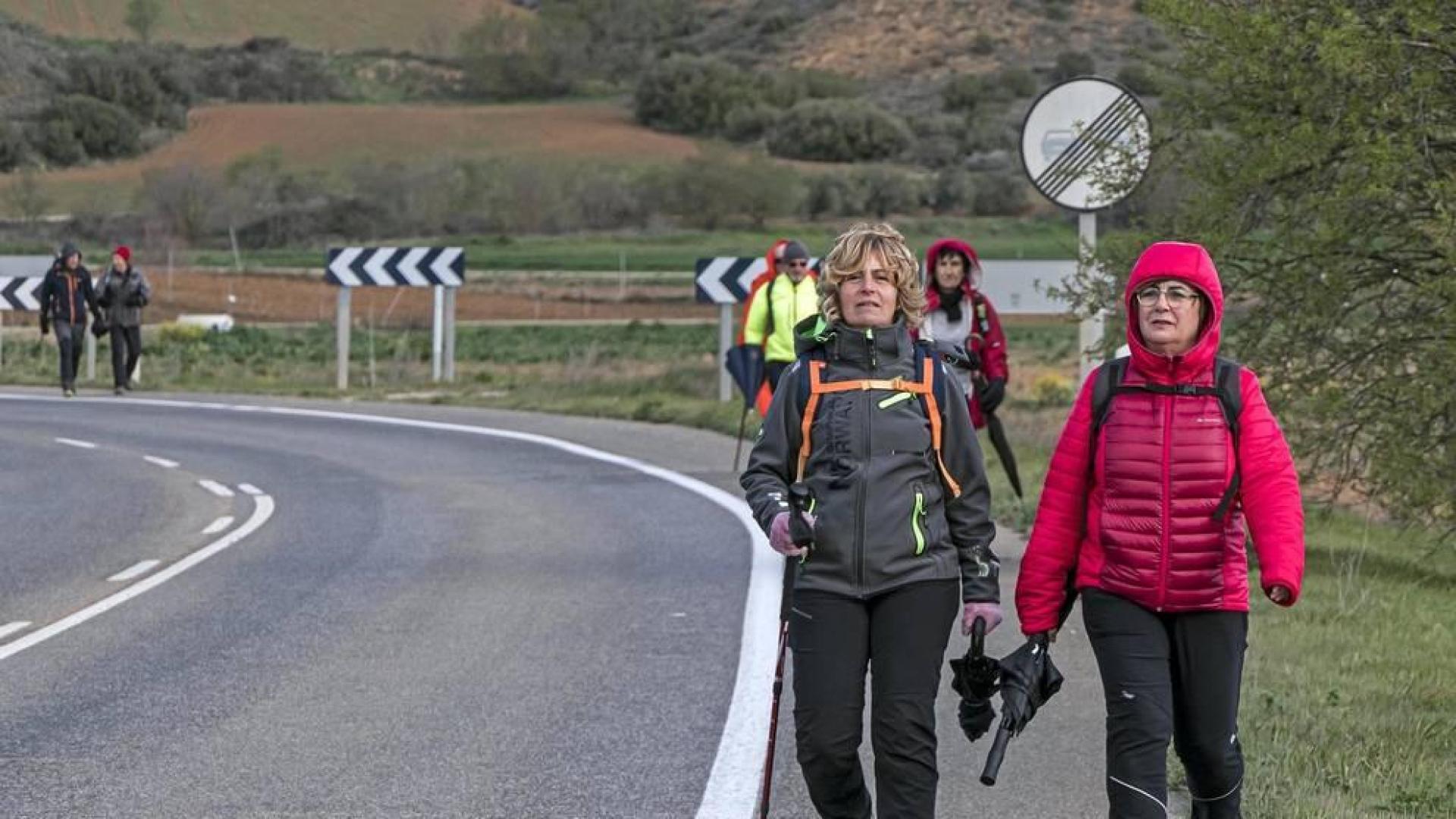 Los peregrinos que partieron de la merindad se enfrentaron a la meteorología y a las bajas temperaturas