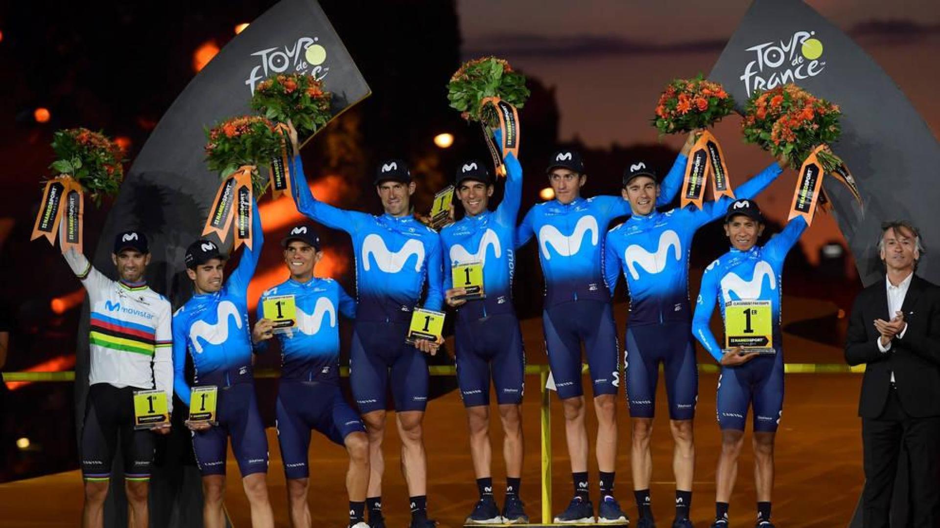 Movistar Team, campeón por equipos del Tour