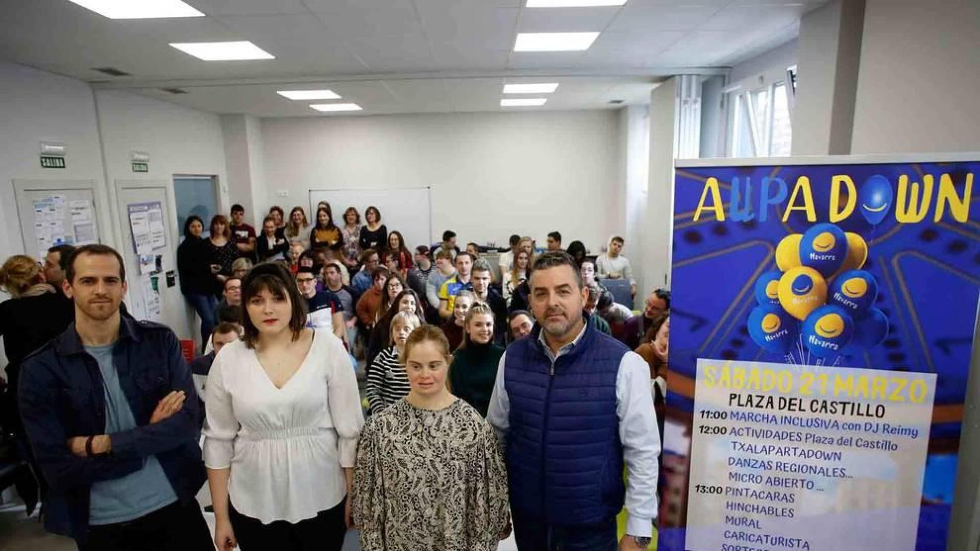María Ana Sanz 'aúpa' a Down Navarra