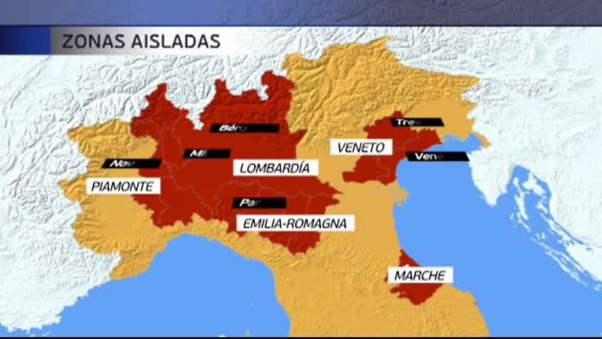 El coronavirus aisla a dieciséis millones de personas en el norte de Italia