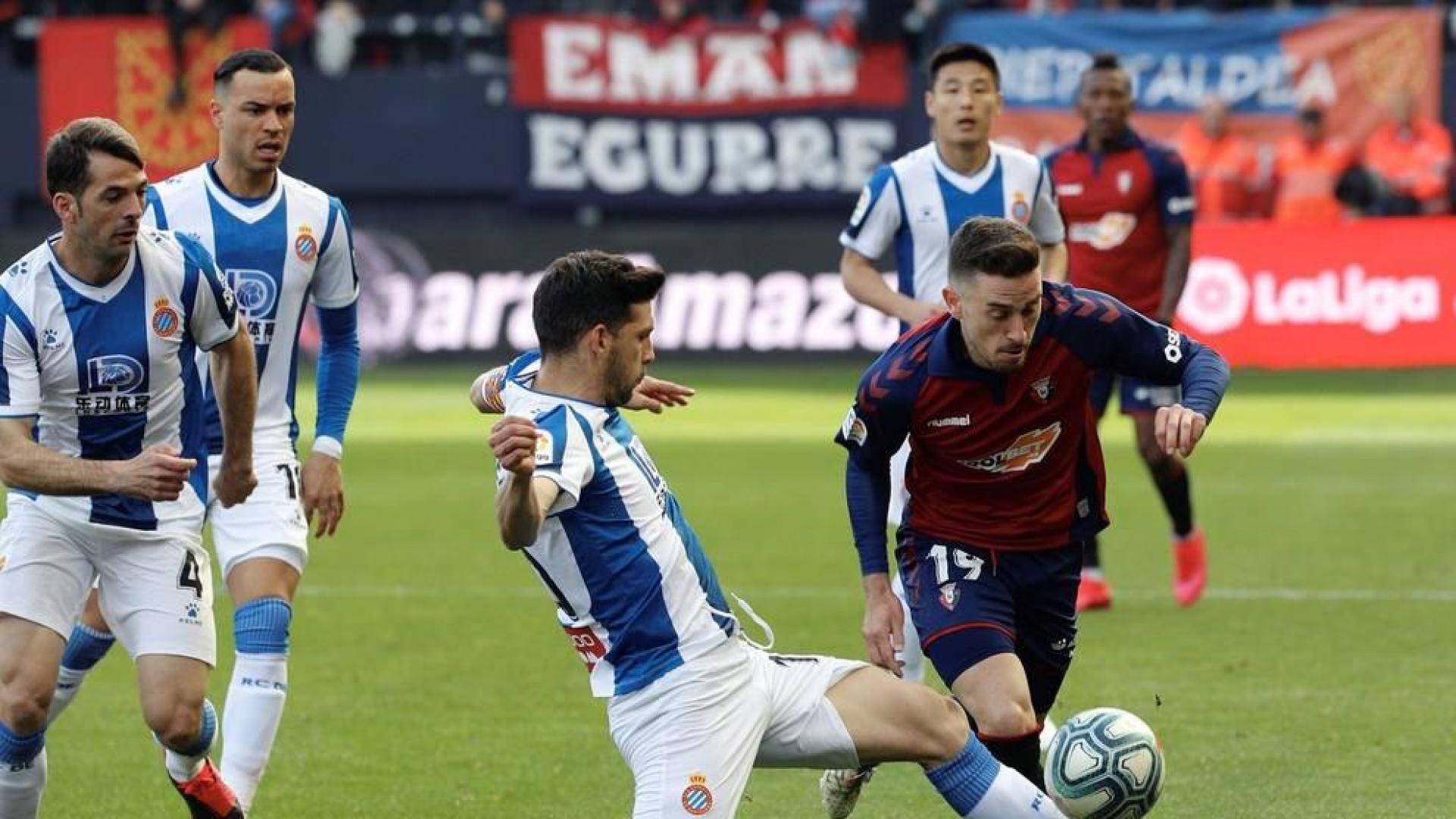 Galería de fotos del partido Osasuna-Espanyol, disputado en El Sadar y correspondiente a la jornada 27 de LaLiga Santander.