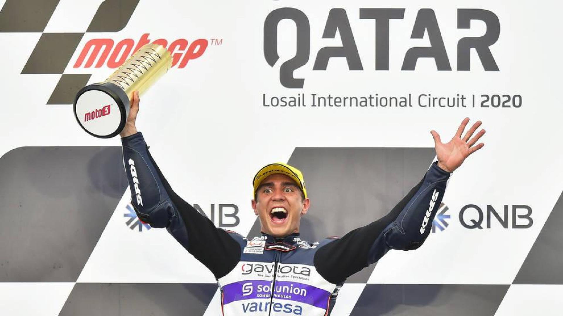 Albert Arenas, primer líder de Moto3.