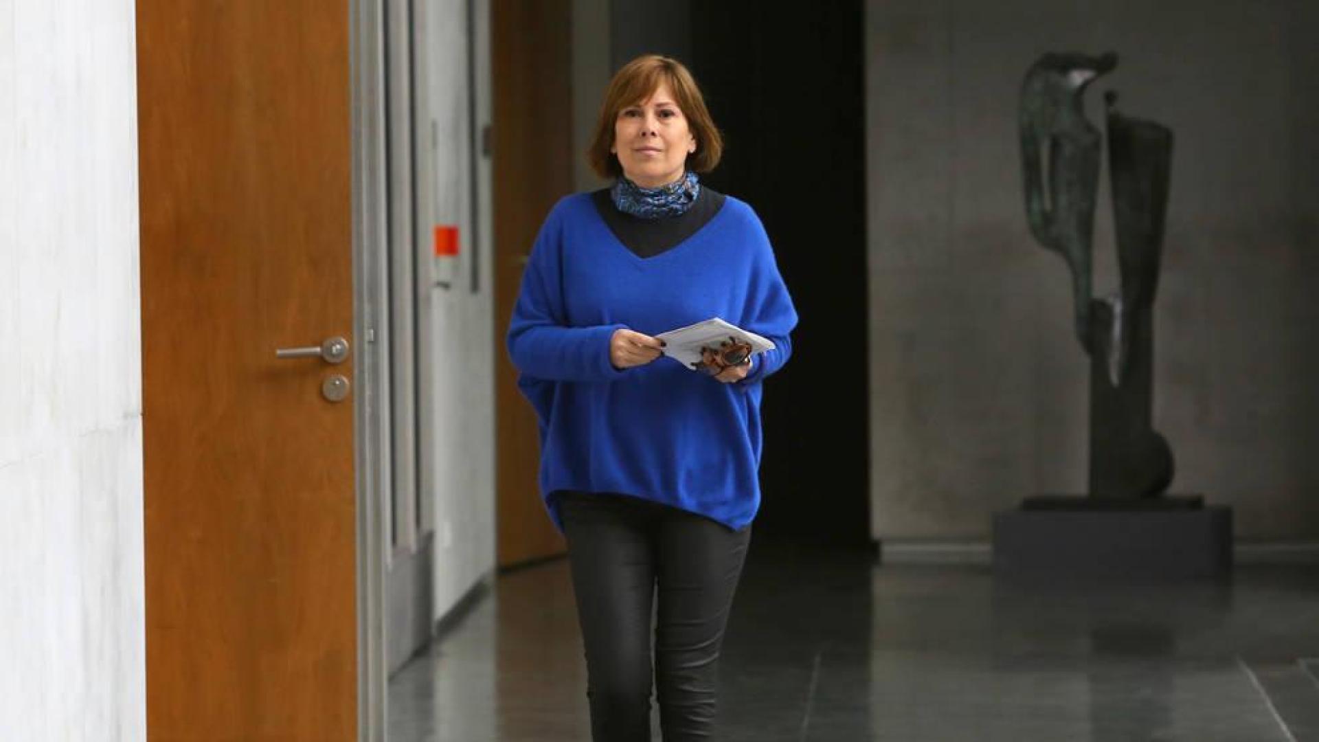 La portavoz de Geroa Bai en el Parlamento de Navarra, Uxue Barkos