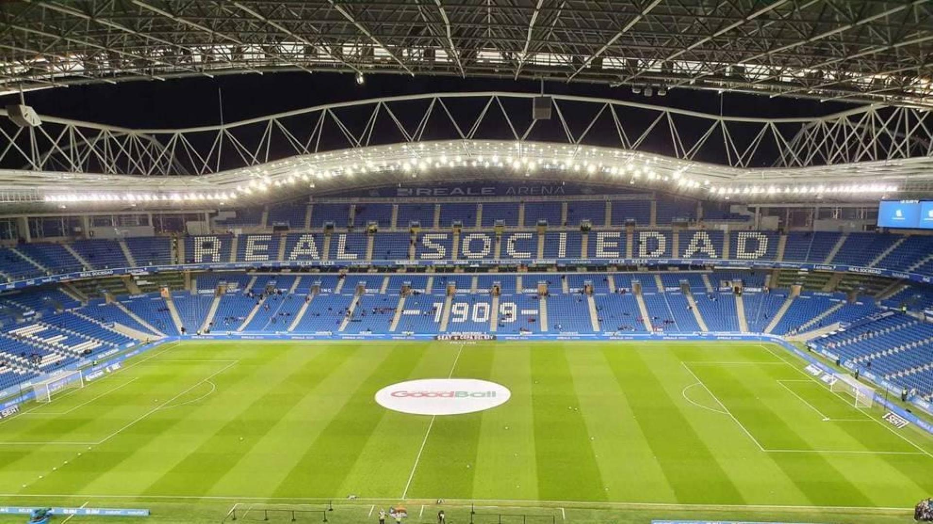 Anoeta, minutos antes del inicio del partido Real Sociedad-Osasuna de Copa del Rey.