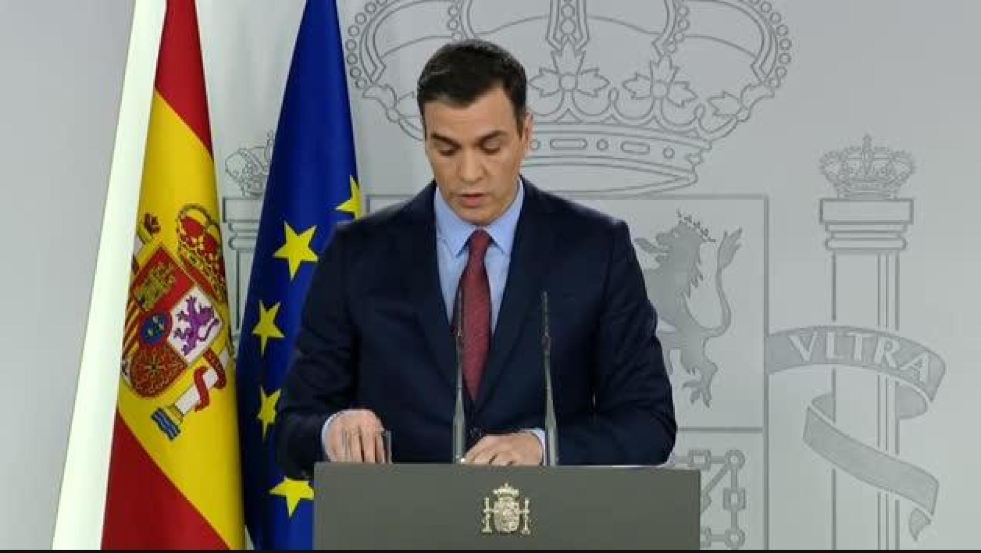 Sánchez anuncia un plan de choque contra el coronavirus