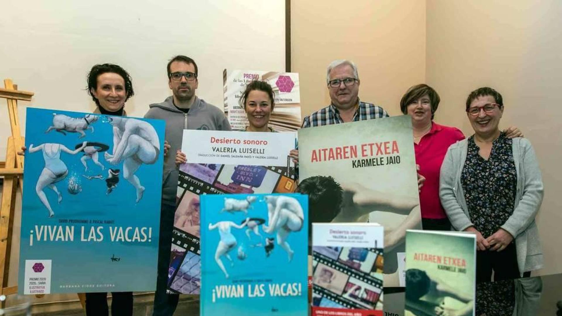 Las librerías premian a Karmele Jaio, Valeria Luiselli y '¡Vivan las vacas!'
