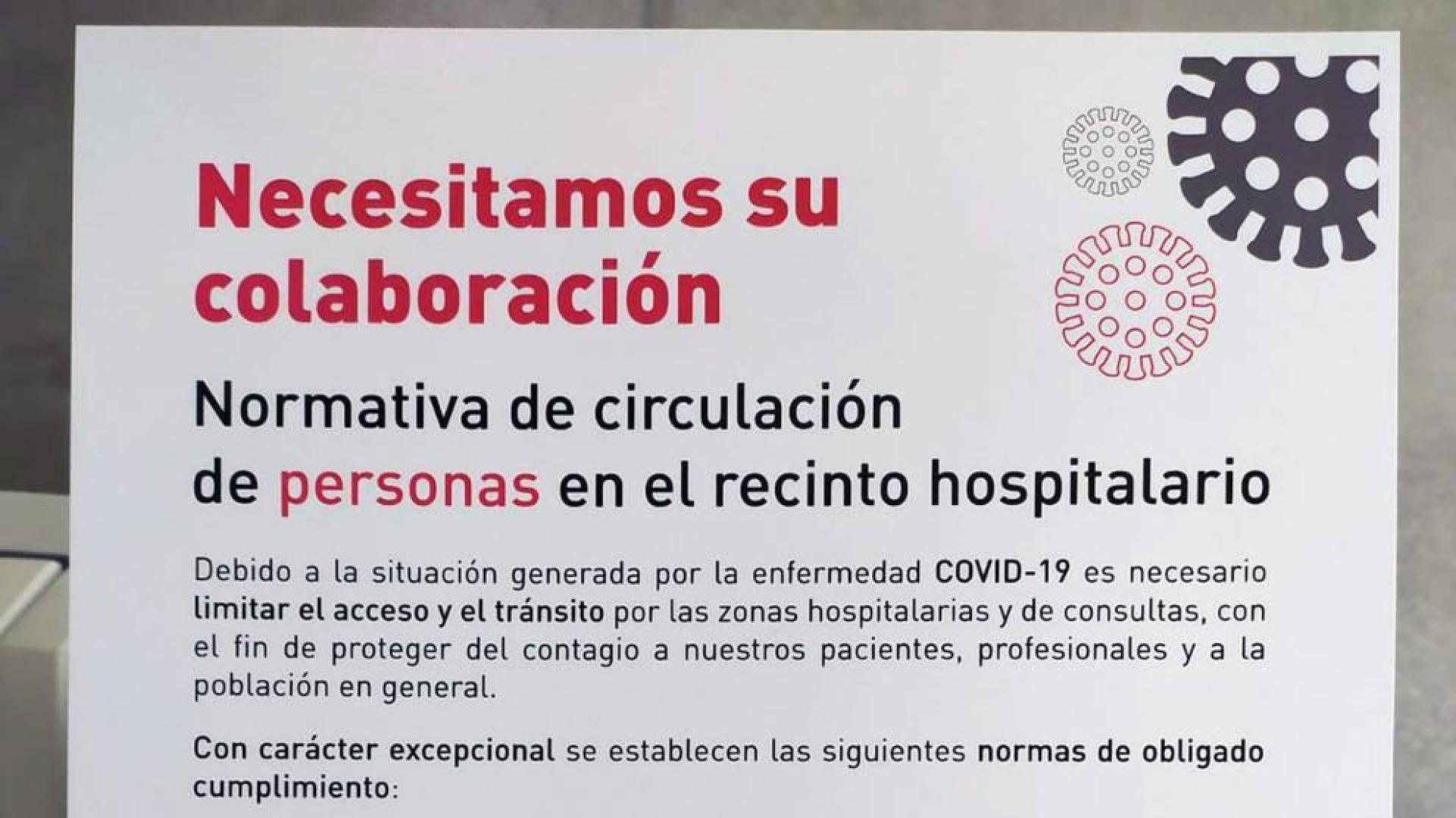 Medidas para visitas en hospitales