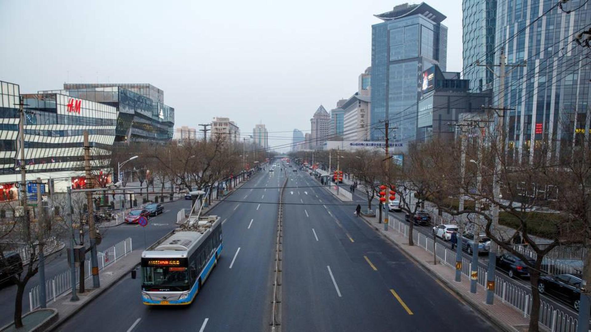 Foto de una de las calles principales de Beijing.