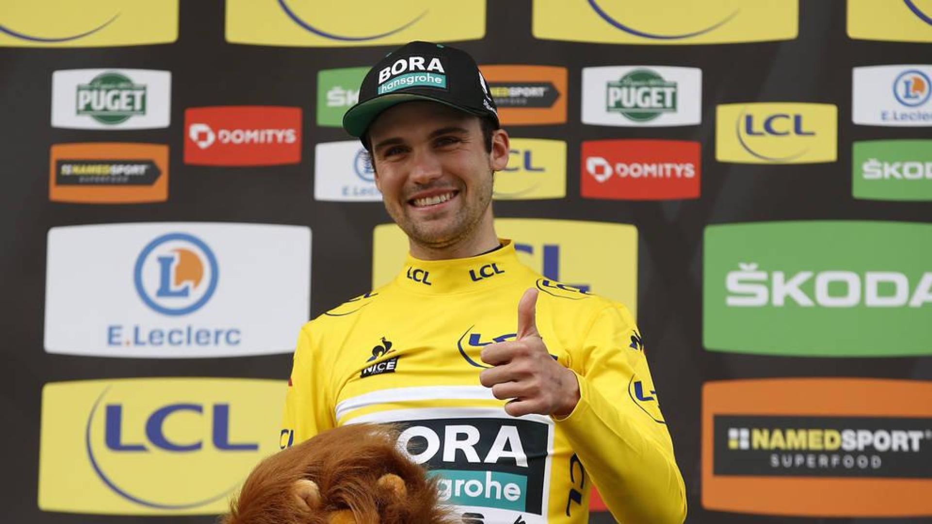 El alemán Maximilian Schachmann, líder de la París Niza.