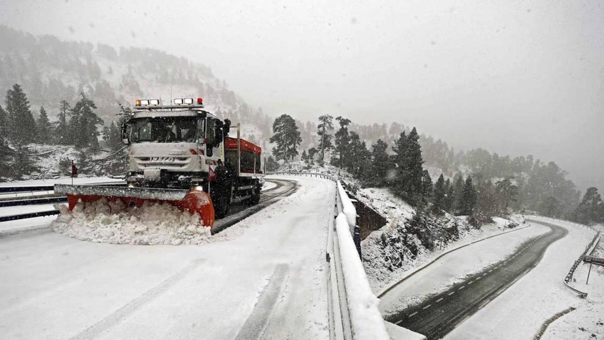 Primera nevada de la temporada en Belagua
