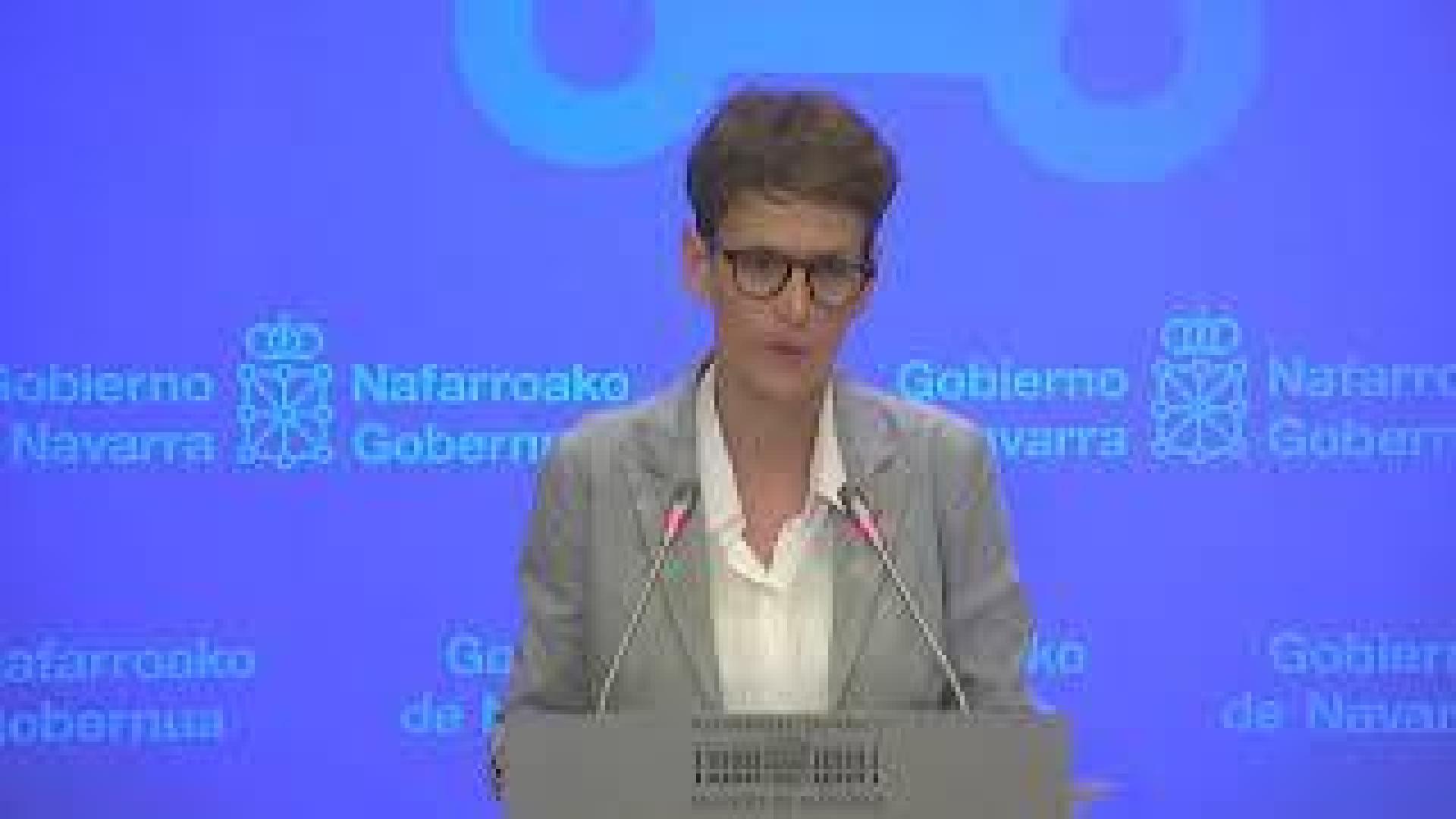 María Chivite, en directo
