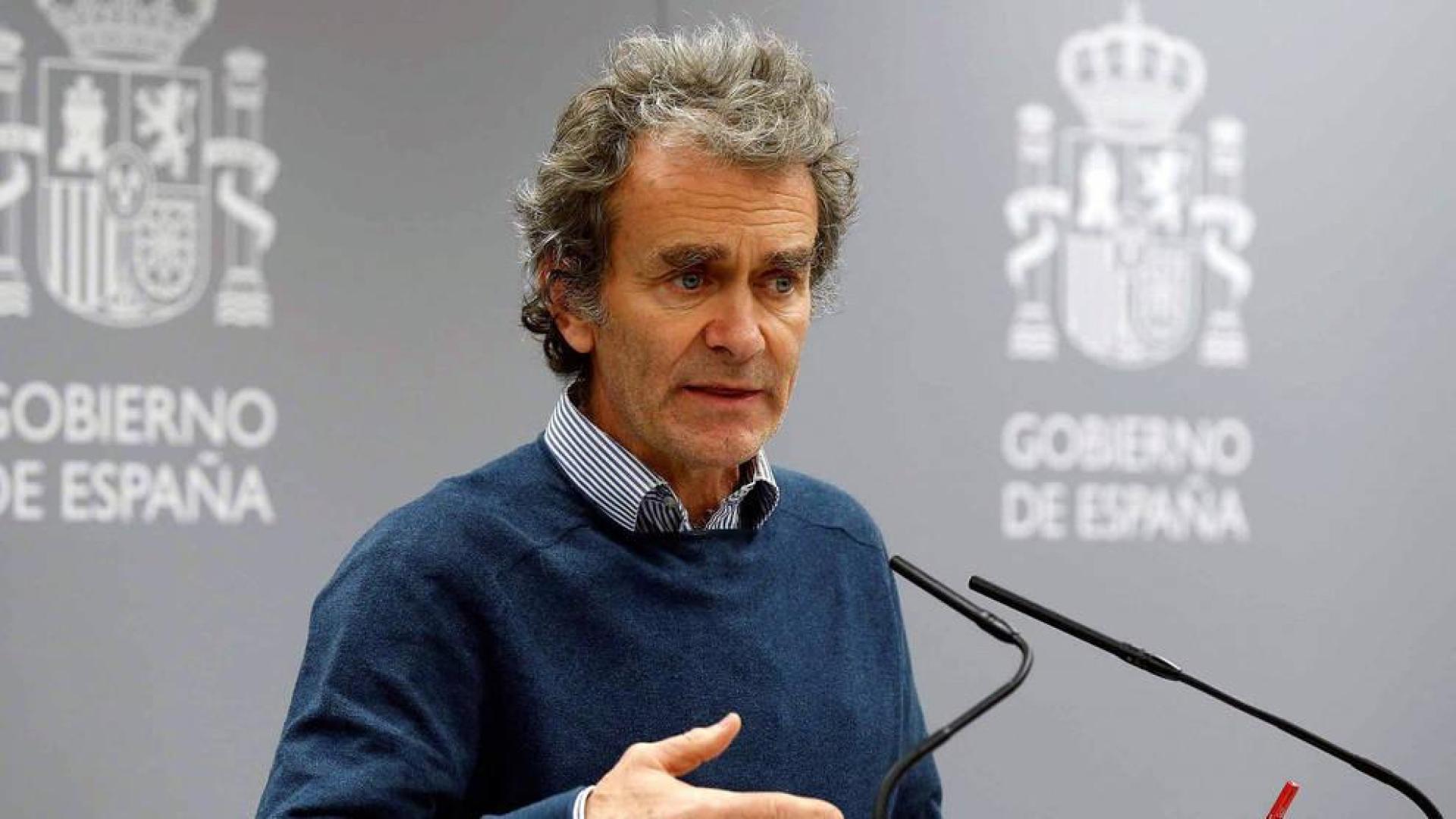 El director del Centro de Coordinación de Alertas y Emergencias Sanitarias, Fernando Simón, durante la rueda de prensa