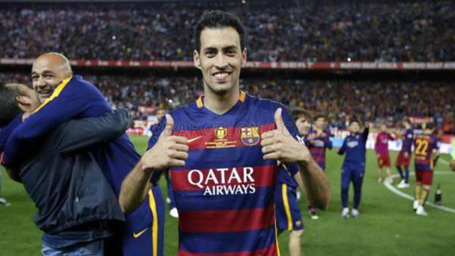Busquets, con el Barcelona.