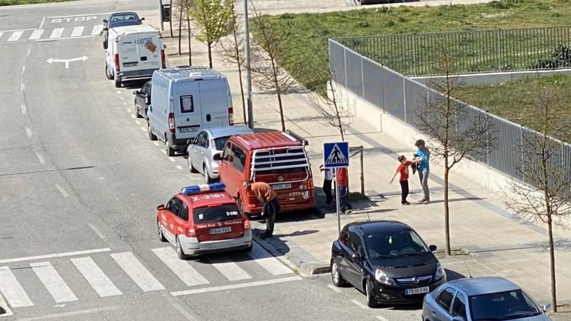 Policía Foral se moviliza para informar a los ciudadanos el estado de alarma