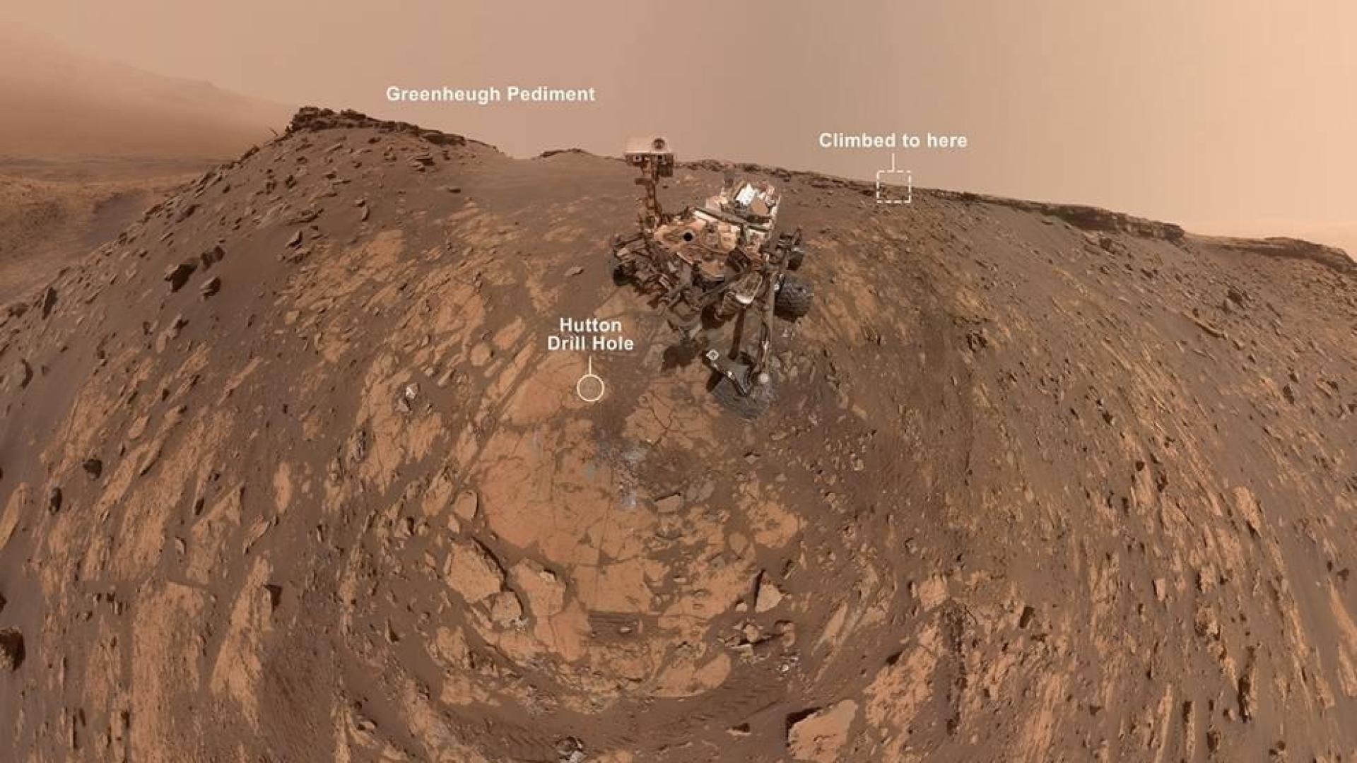 Así se saca un selfie el rover Curiosity en Marte