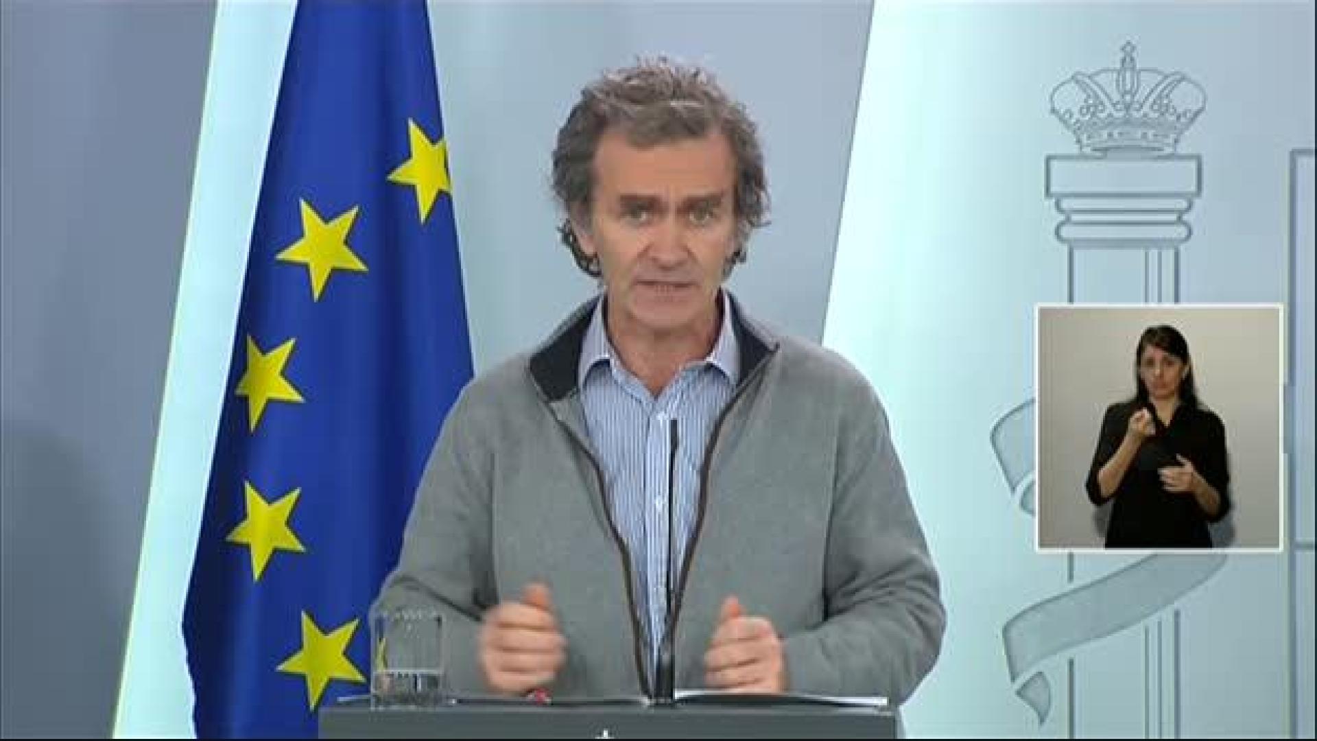 Vídeo: Fernando Simón cree que nos encontramos "en el pico o yendo hacia abajo"