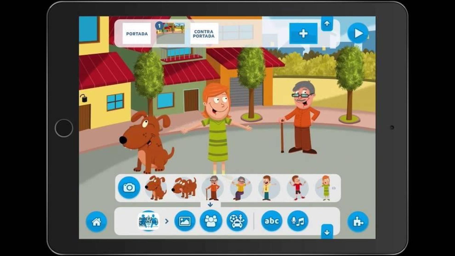 Una app para crear cuentos en casa con niños