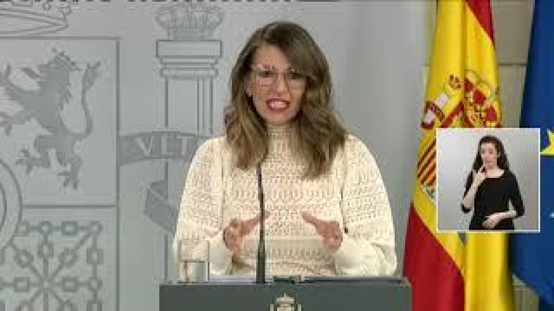 Yolanda Díaz: “Necesitamos la restricción de movilidad de un domingo”