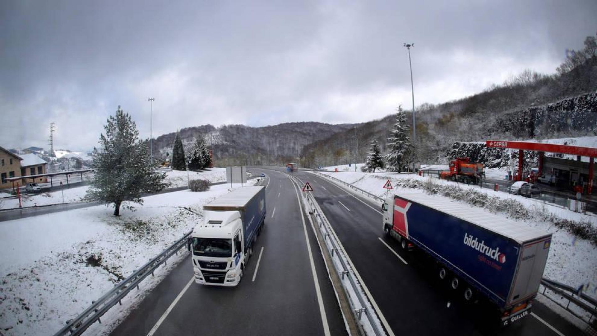 La cota de nieve desciende a 300 metros en la mayor parte de Navarra