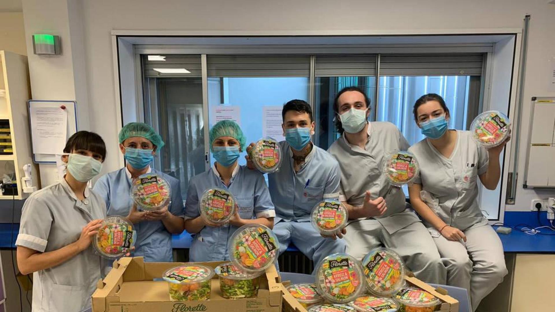 Florette dona ensaladas y material sanitario a hospitales y bancos de alimentos