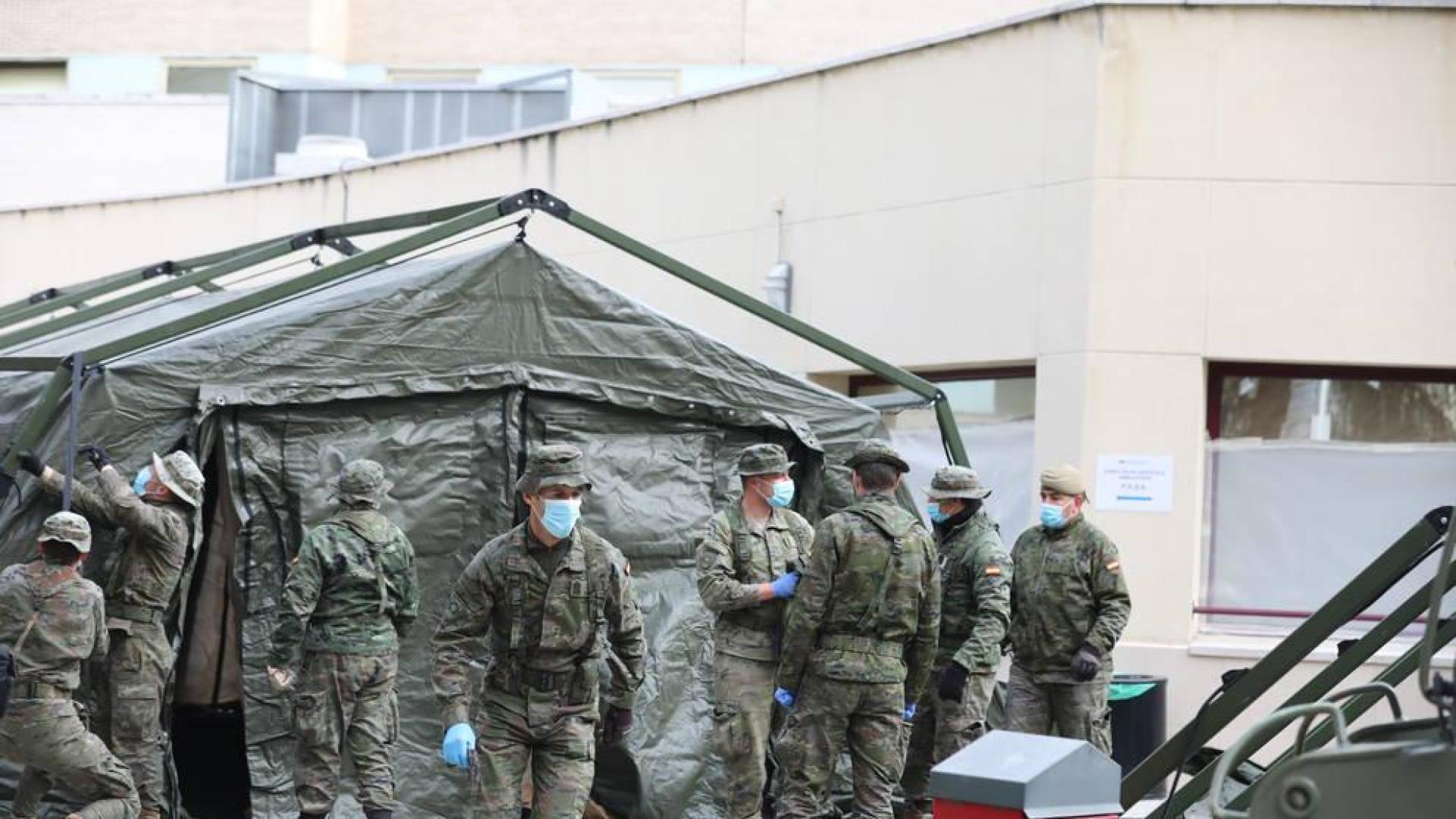 Efectivos del ejército en Salamanca para luchar contra el coronavirus