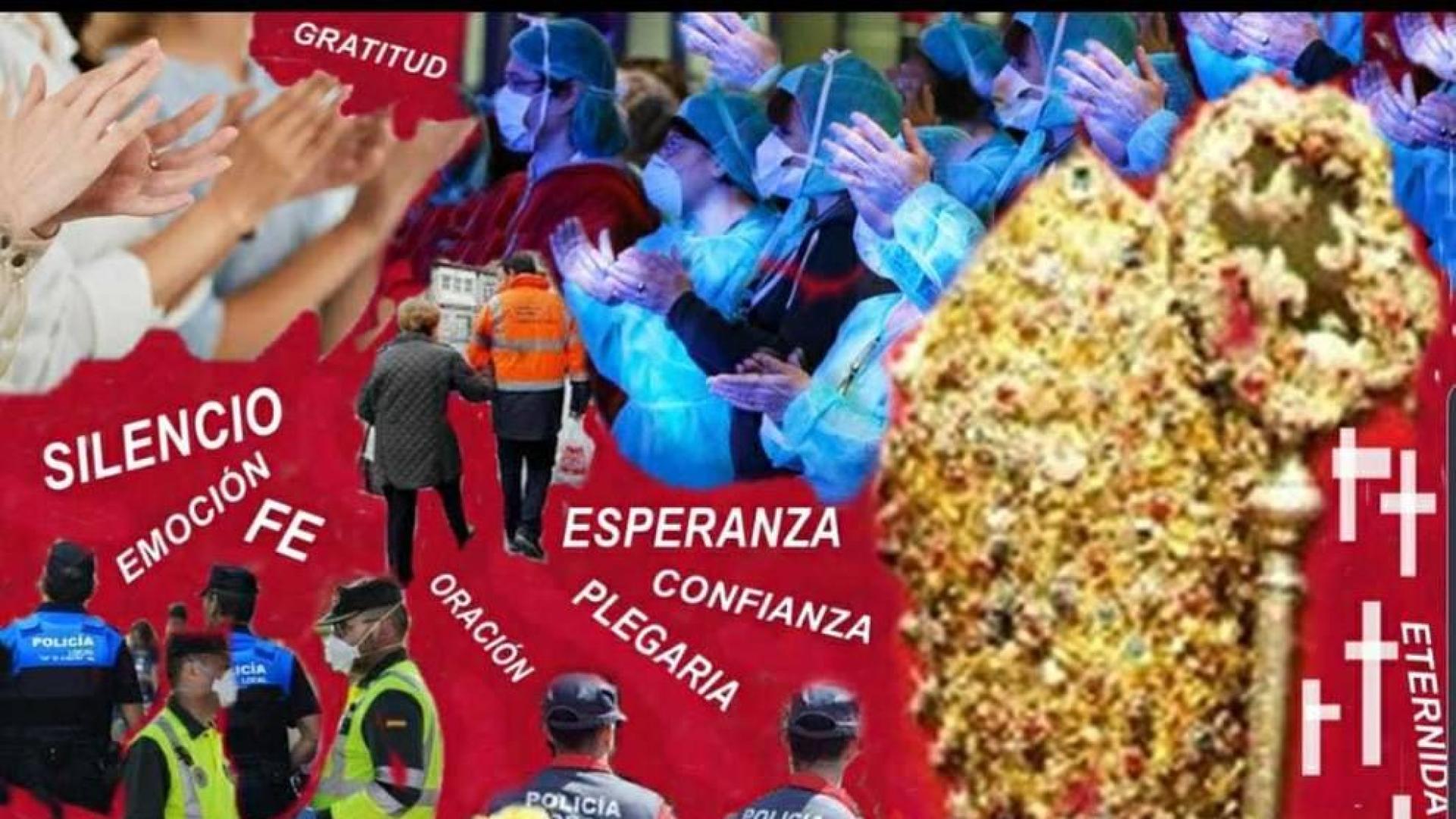 La misa de la escalera, a puerta cerrada y en directo