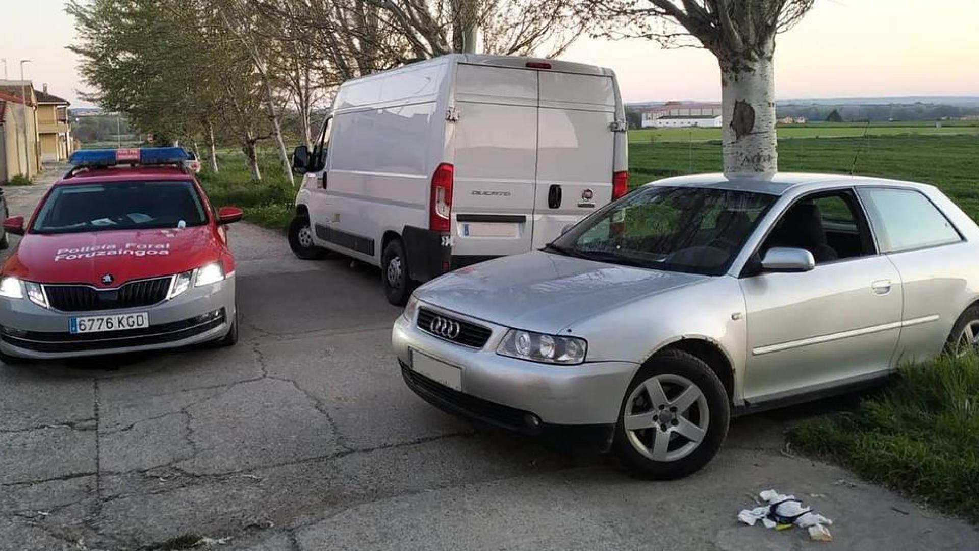 Cinco denuncias y sanción de 2.900 euros para un conductor en Santacara