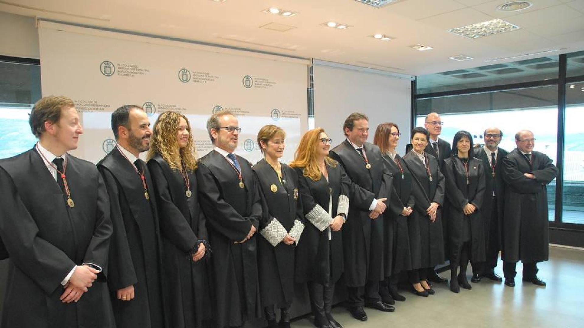 Toma de posesión de la nueva junta del Colegio de Abogados de Pamplona