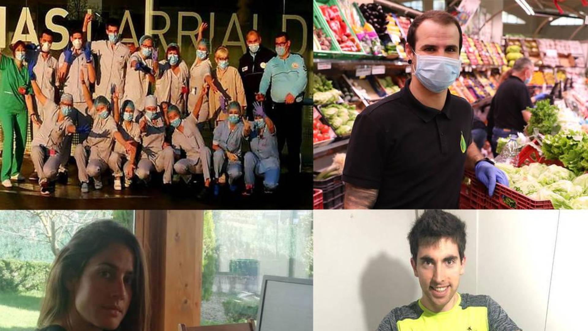 Cecilia Liñeira, María Loizu, Imanol Arellano y Gabriel Uriarte, deportistas esenciales