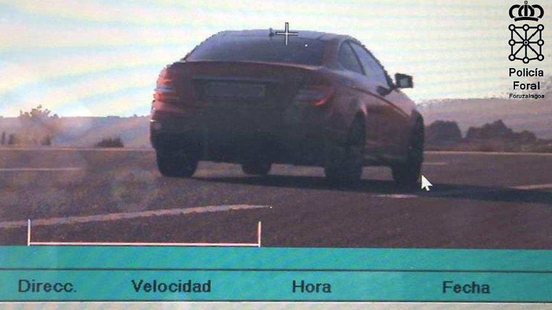 Denunciado un conductor por circular a 194 km/h en Tudela