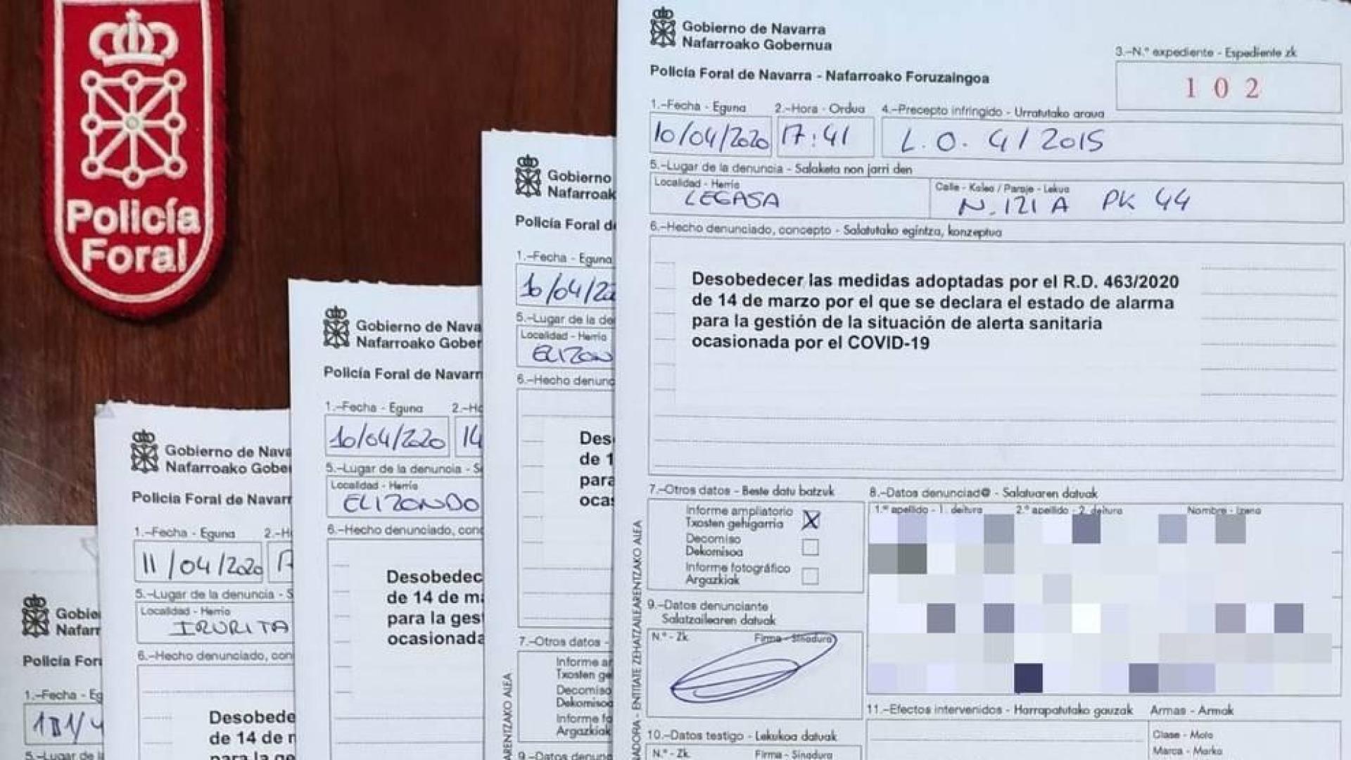 Denunciado por echar 8 y 4€ de gasolina en el intervalo de dos horas en Baztan