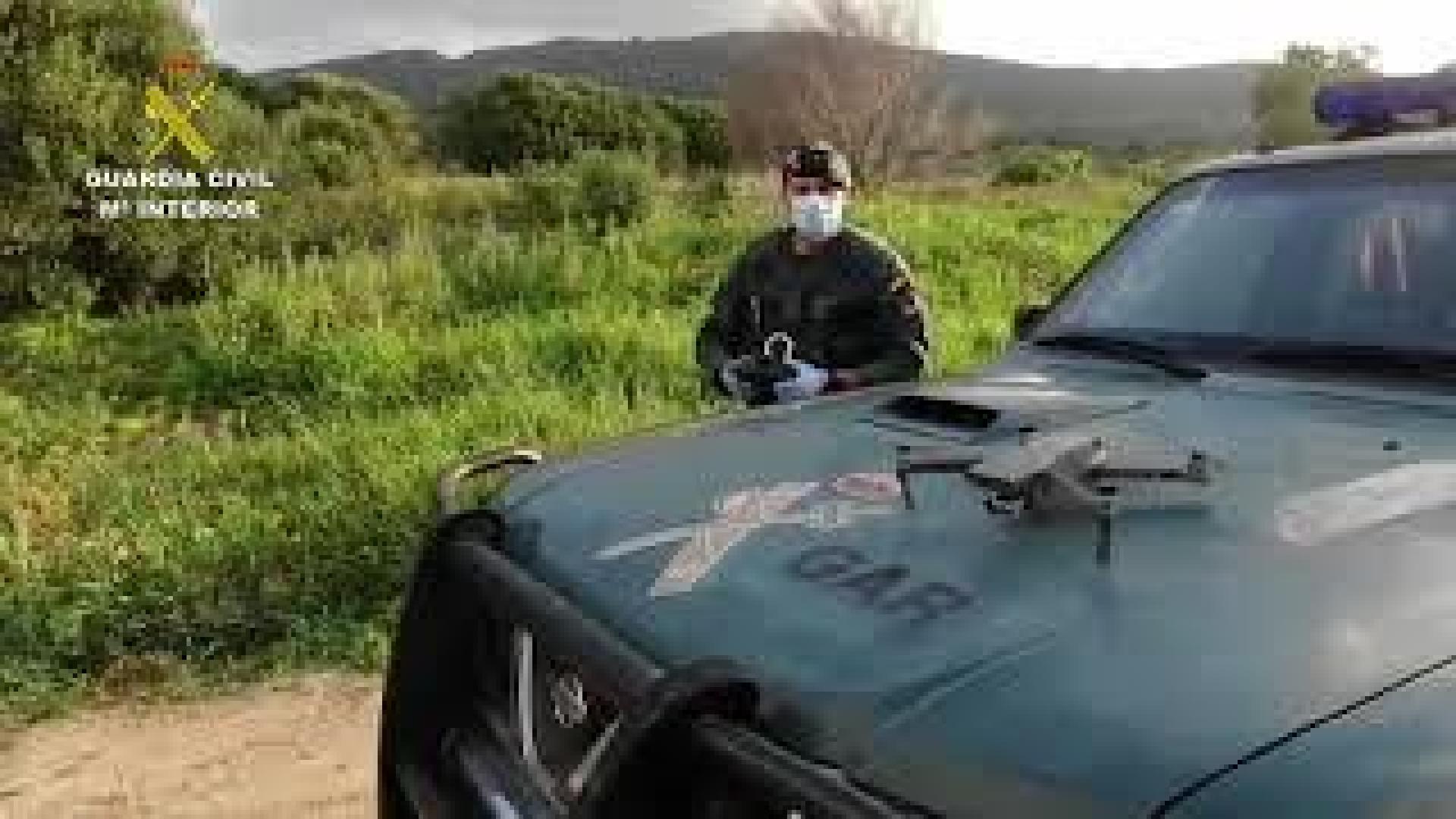 Vídeo de un dron de la Guardia Civil sobre Adiós