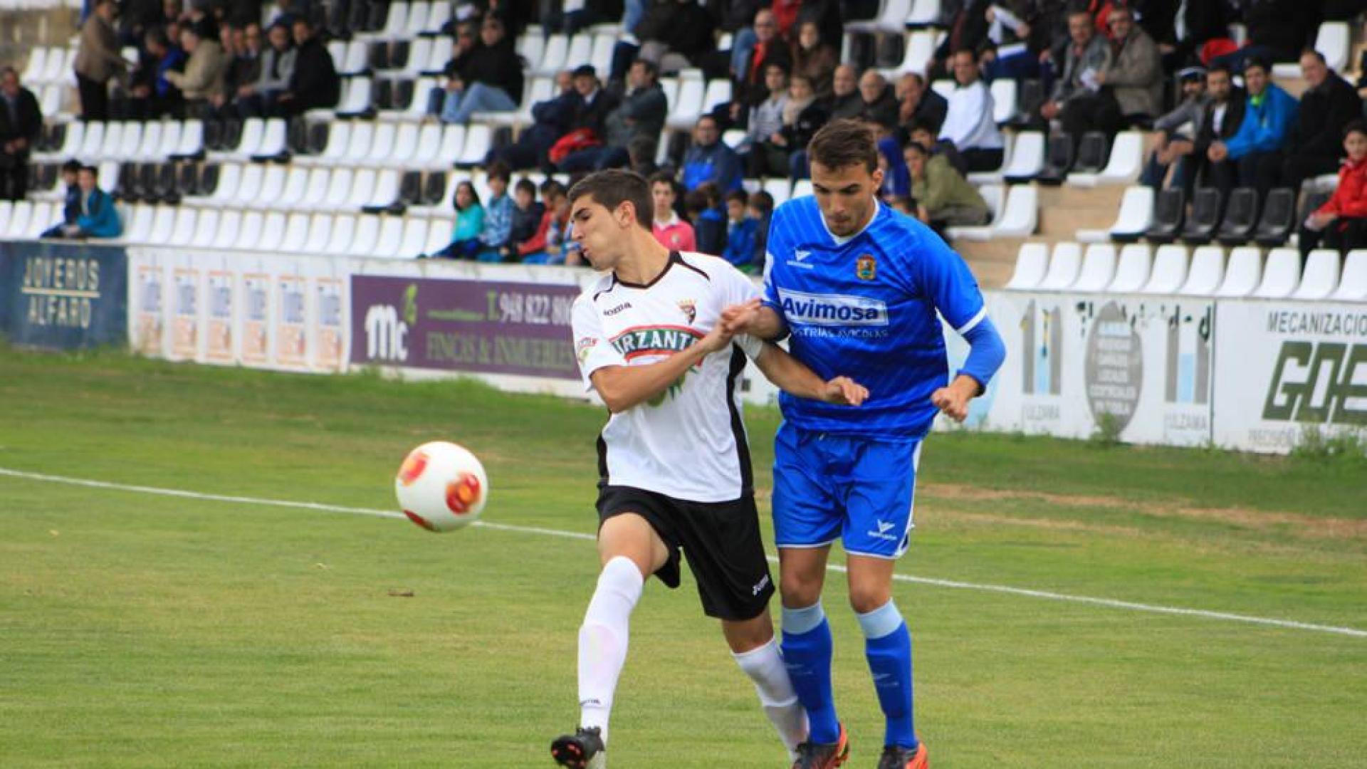 Partido de Copa del Rey entre Tudelano y Fuenlabrada.