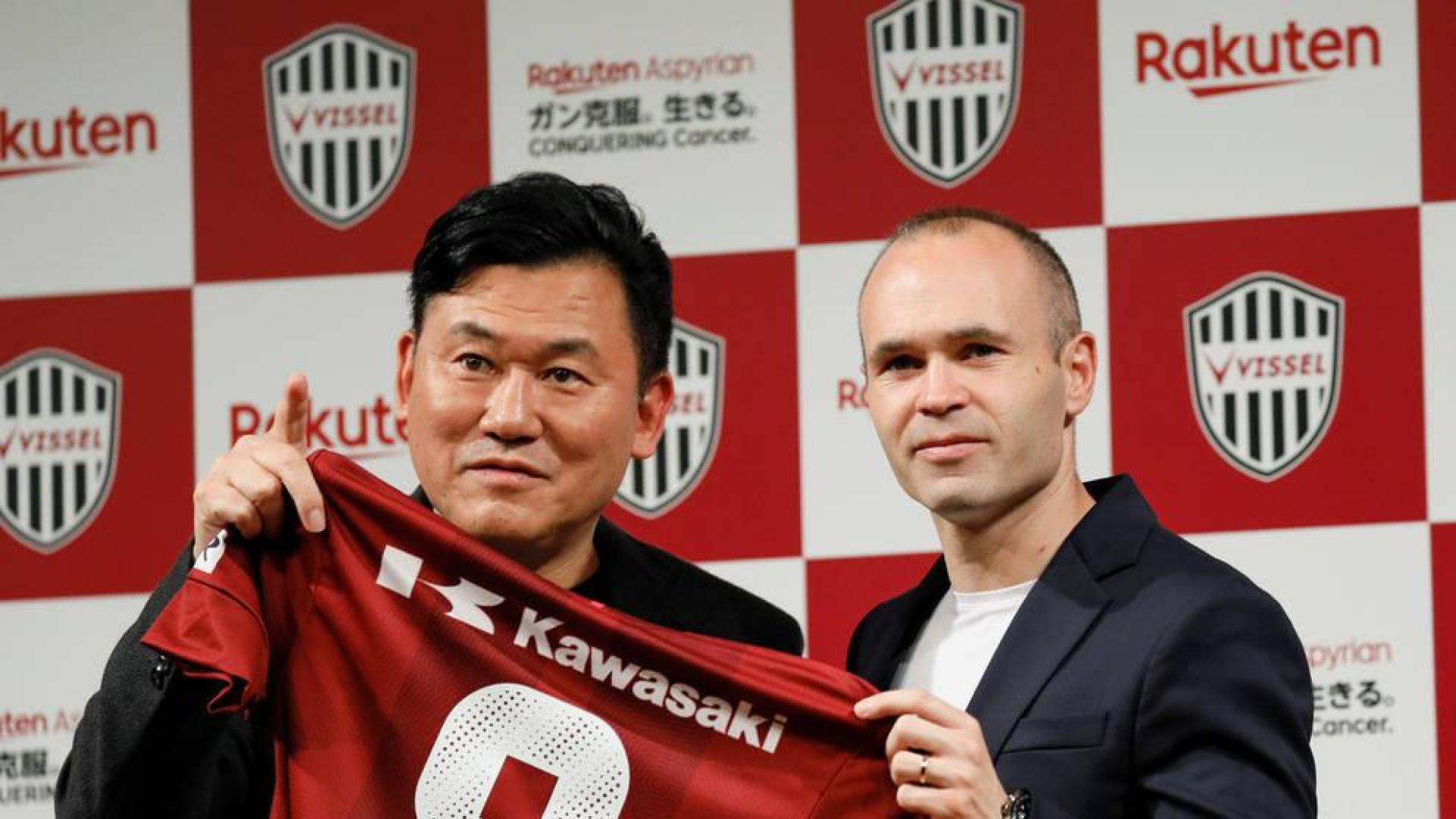 Iniesta, presentado por el Vissel Kobe "Confío en este proyecto muy interesante"