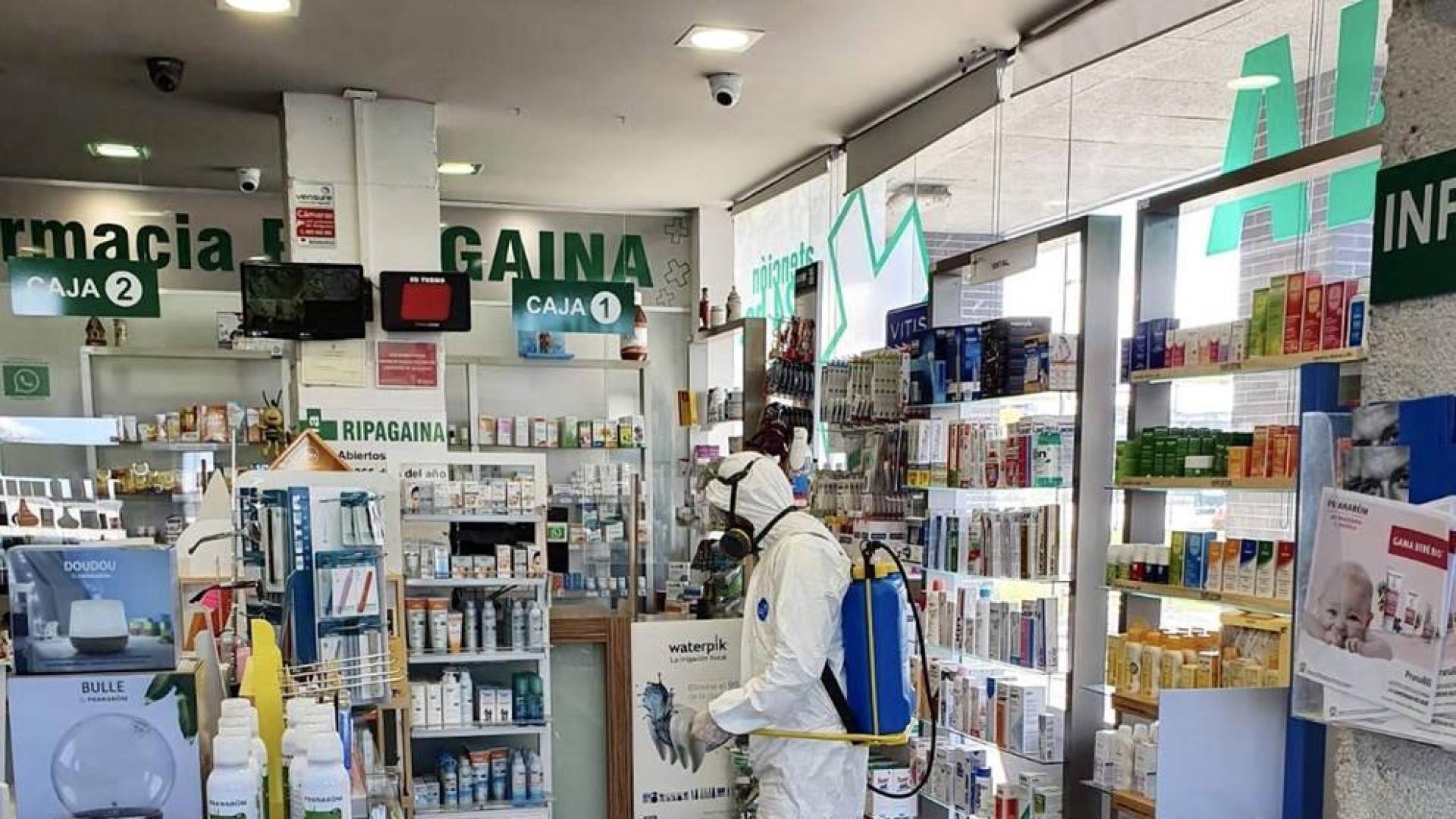 Desinfección de la farmacia Ripagaina 24h