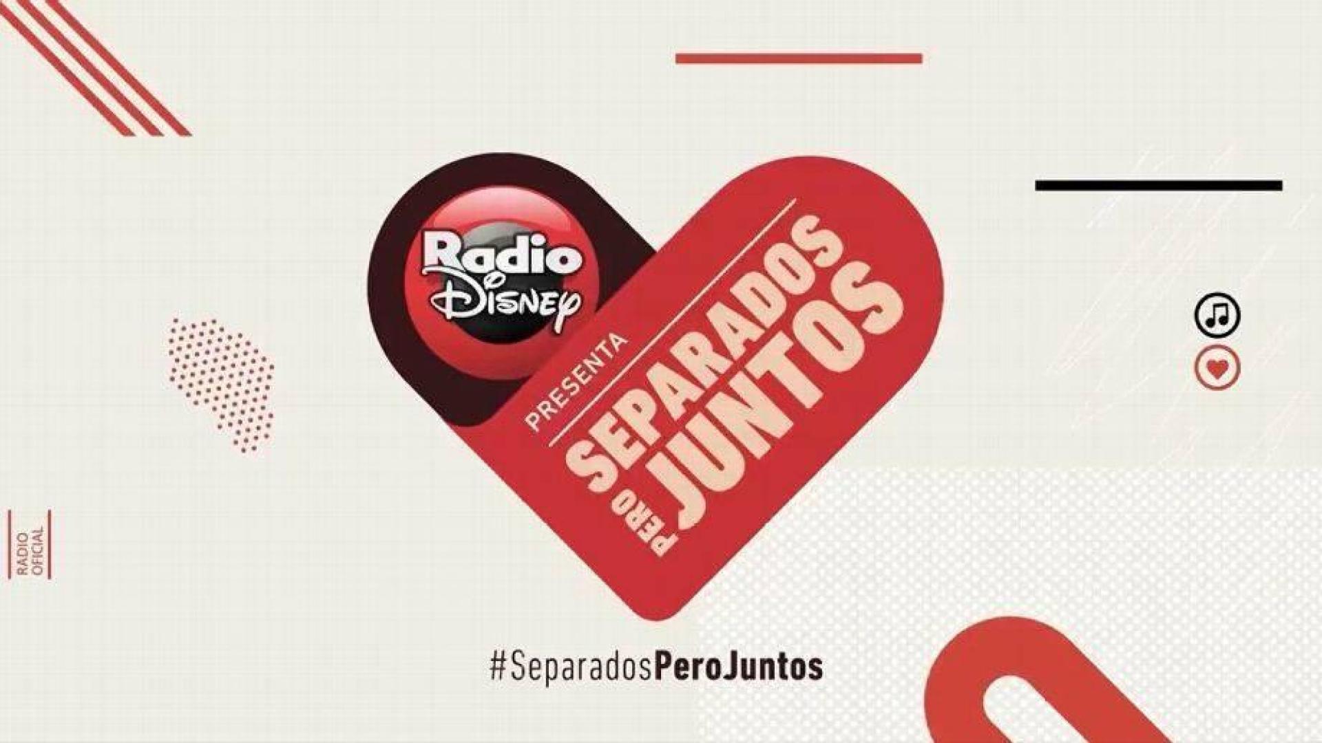 Cartel del concierto #SeparadosPeroJuntos organizado por Disney