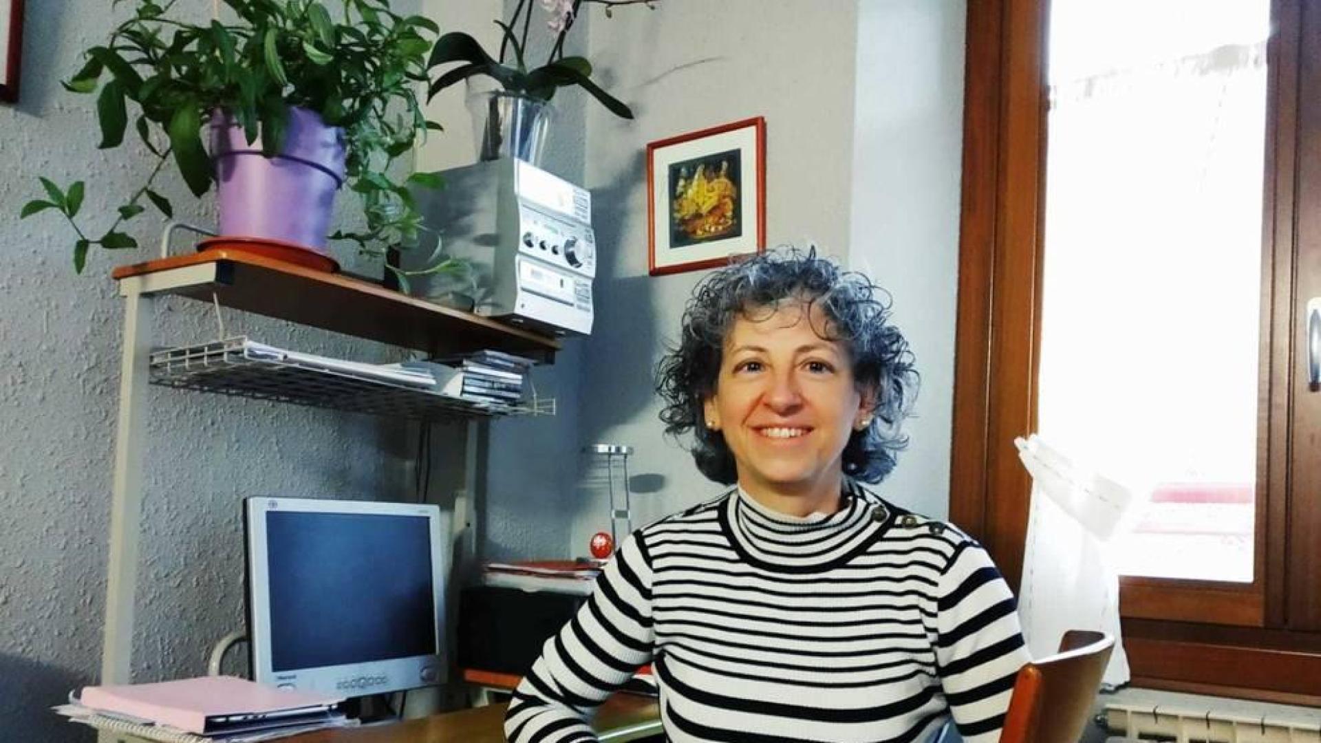 Koro Irazoiki, en su casa, desde donde guarda confinamiento.