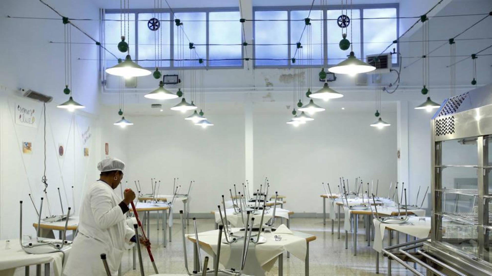 Imagen del comedor municipal de Pamplona.