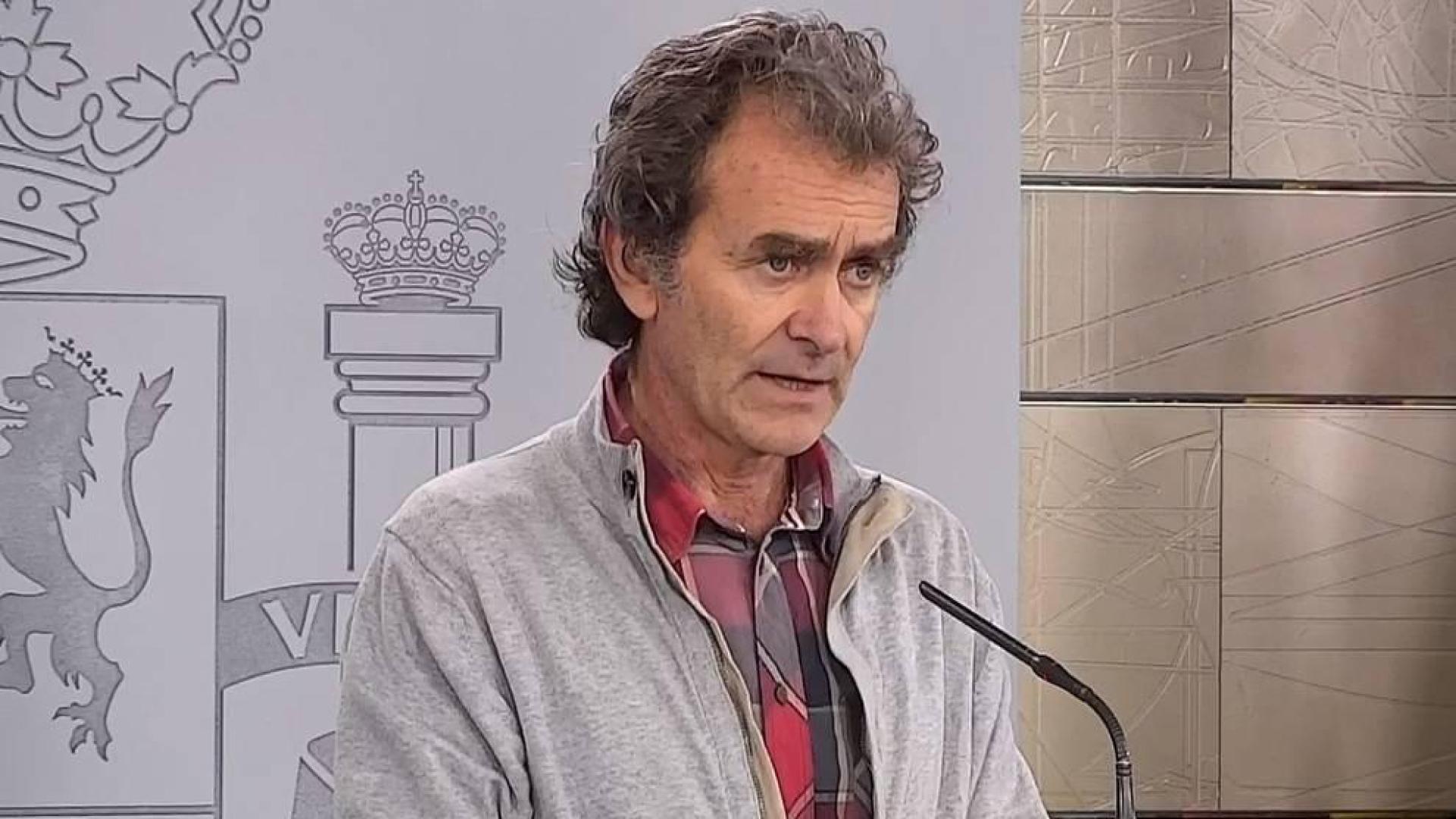 Fernando Simón, en la rueda de prensa de este sábado.