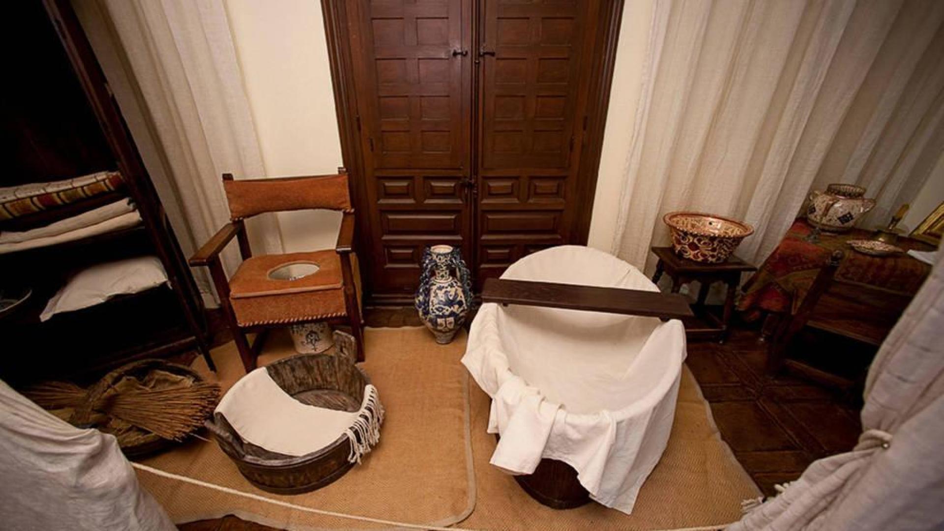 Una de las estancias de la casa natal de Cervantes, en Alcalá de Henares.
