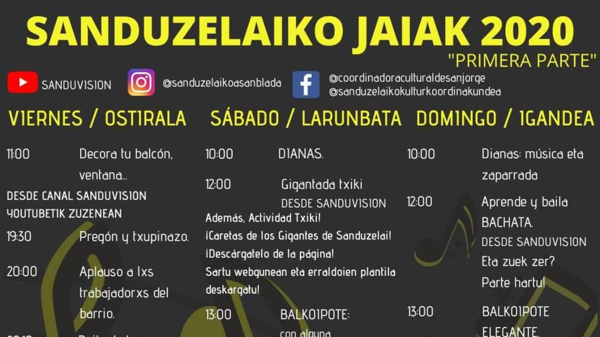 El barrio de San Jorge inicia mañana sus fiestas con un chupinazo televisado