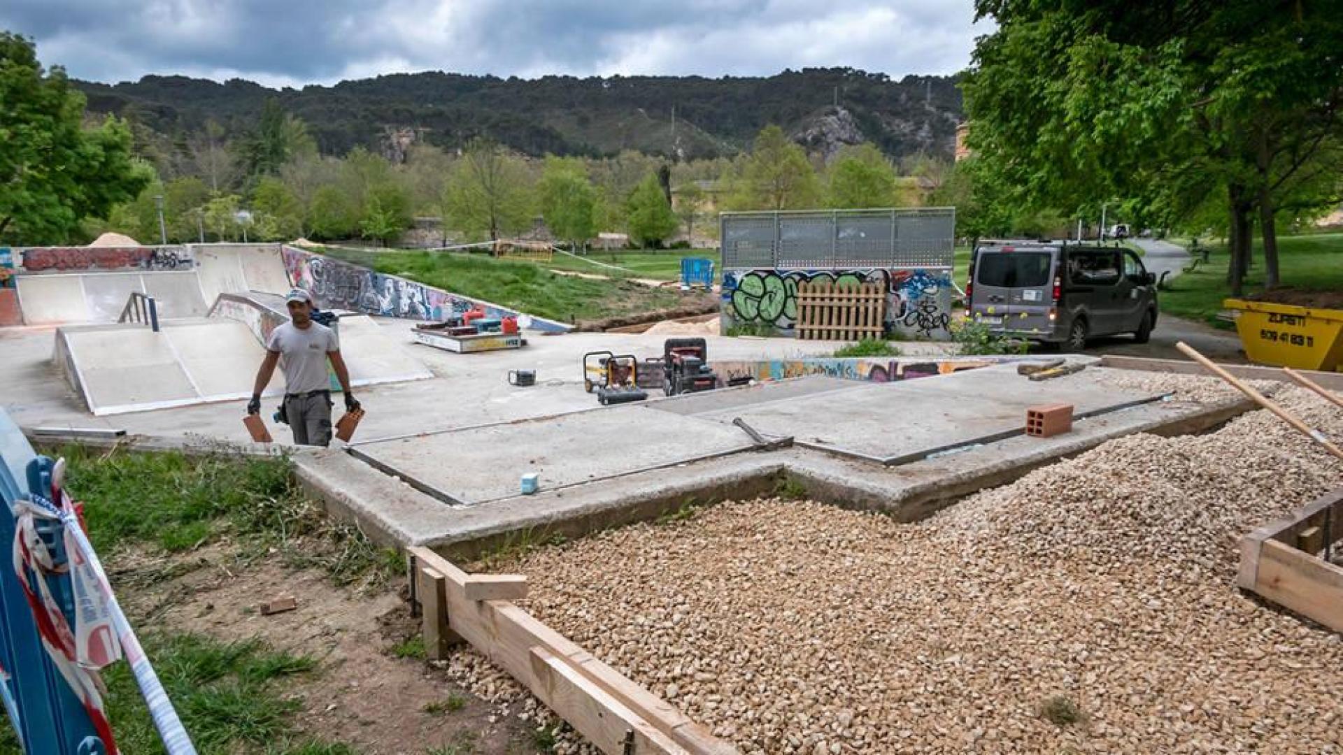 La pista de skate de Estella, en obras con 12.765 euros de inversión