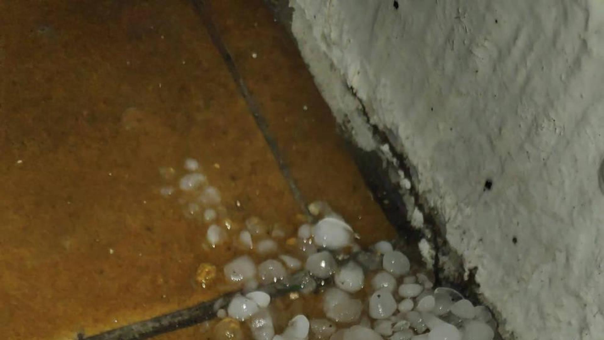 Una fuerte tormenta con granizo sorprende a Pamplona y Comarca