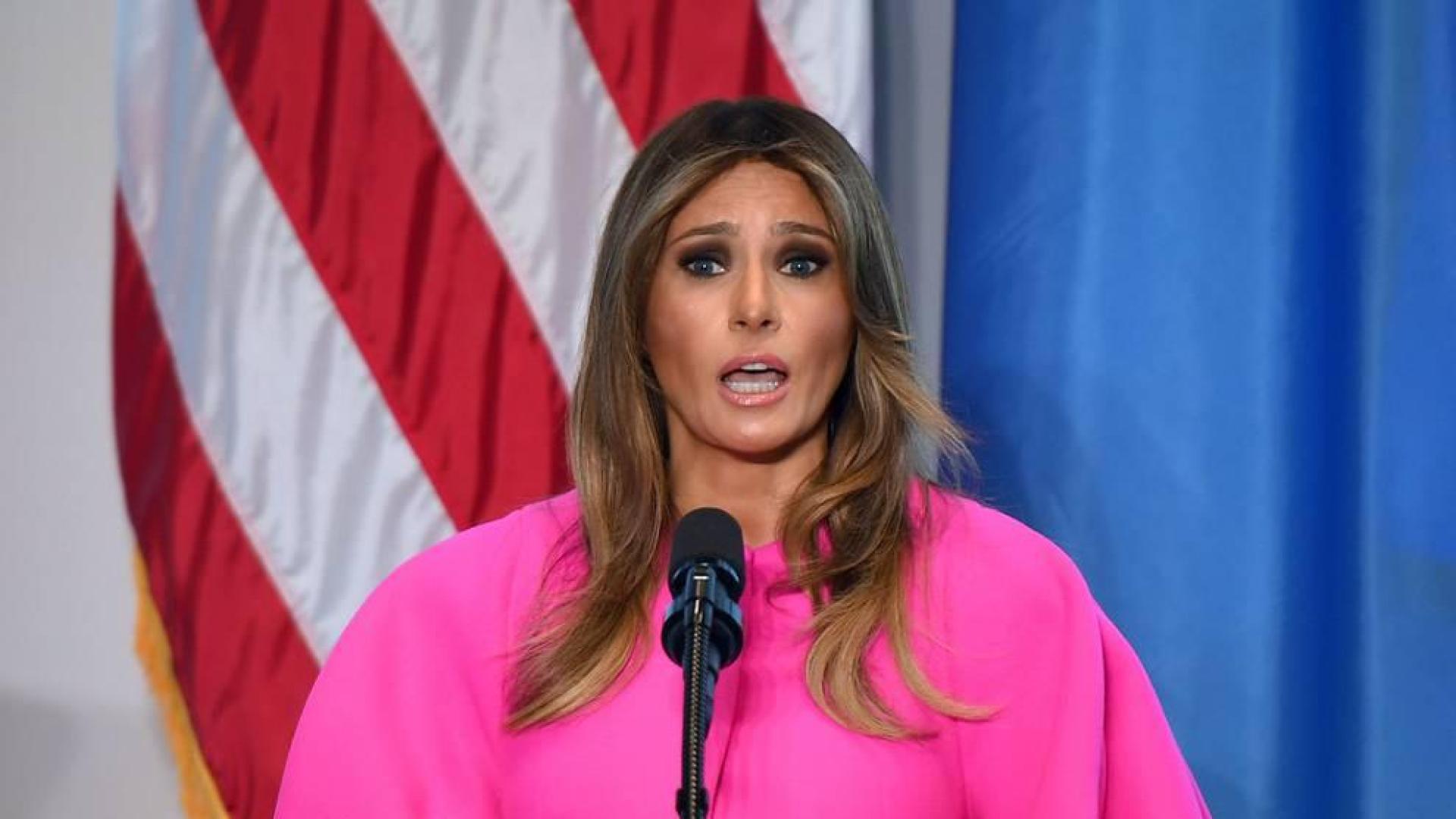 Melania Trump, criticada por el vestido que llevó a la ONU
