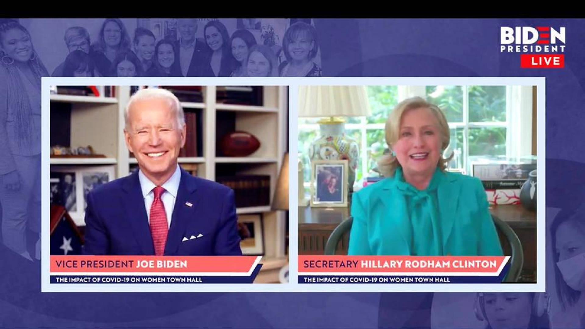 Hillary Clinton dice que Biden se ha preparado "para este momento toda su vida"